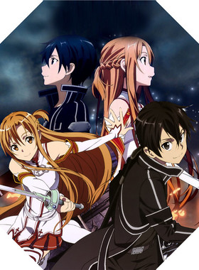 刀剑神域亚丝娜桐人折叠雨伞动漫周边二次元生日礼物创意个性定制