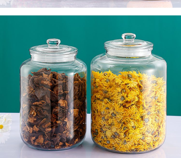 密封罐食品级杂粮玻璃瓶大号陈皮