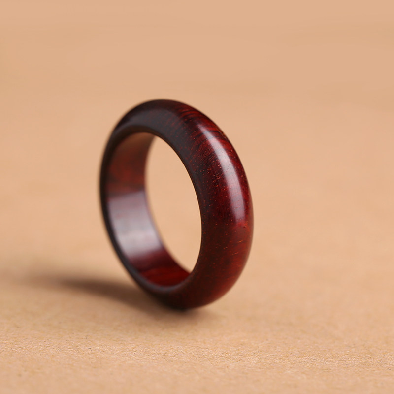 印度小叶紫檀扳指高油无名指木质