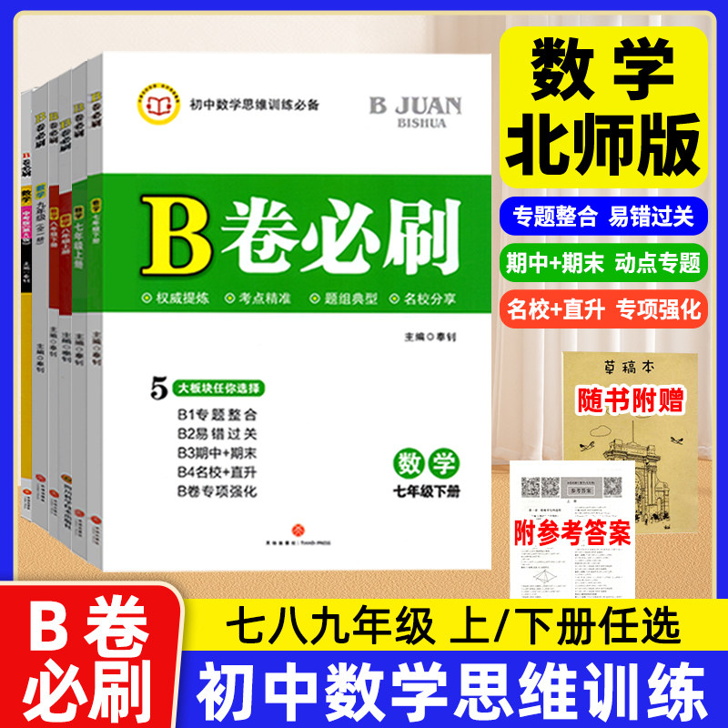B卷必刷七八九年级下数学北师版图片