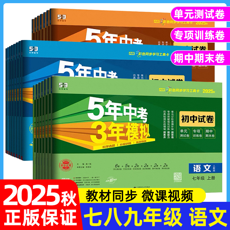 53初中同步语文试卷七八九年级