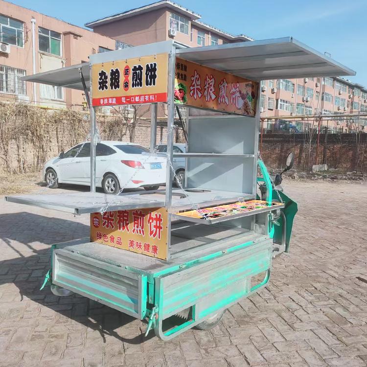 不锈钢简约整体移坜摆摊车多功能