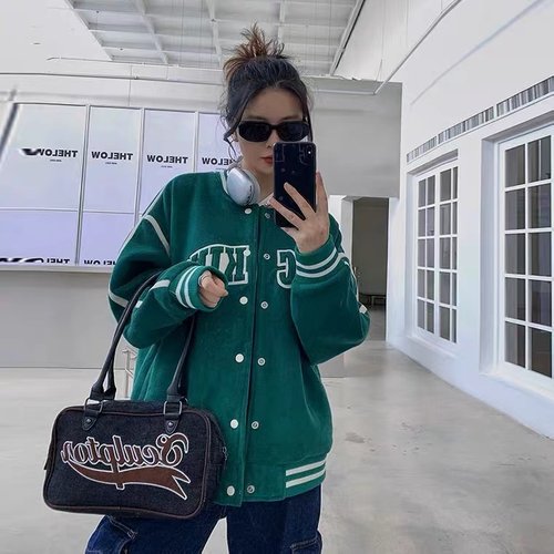 【恩佳专享】流行款女大气质棒球服外套251216510