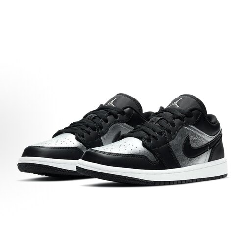 Air Jordan Low AJ1黑银色女鞋低帮复古休闲篮球鞋DA5551-001