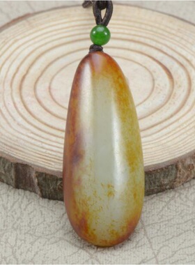 和田玉籽料原石黄红沁皮裸石无修型手把件男女款玉石