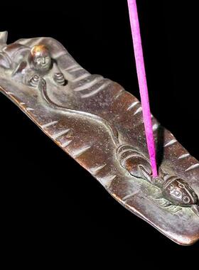 仿古黄铜老道一夜成名富甲天下香插怀旧