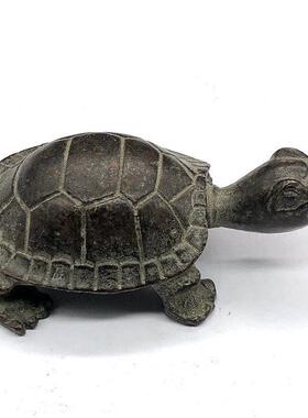 古玩古董杂项收藏光绪三年造乌龟摆件工艺品家居摆件特价包邮