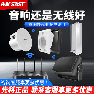先科K54天花吸顶喇叭吊顶音响商铺音柱背景音乐壁挂广播音箱 SAST