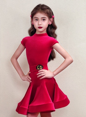 【节日活动】CD卡门韩国丝绒系列拉丁舞专业舒适比赛规定服表演服