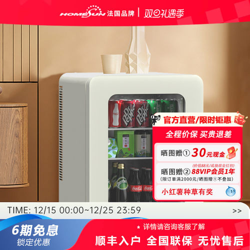 法国HOMESUN迷你小冰箱冷藏