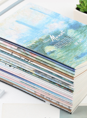 初品官方/a4 b5 a5车线本缝线本软面抄 创意唯美高颜值可爱简约办公学生作业本笔记本文具记事本日记本子4本