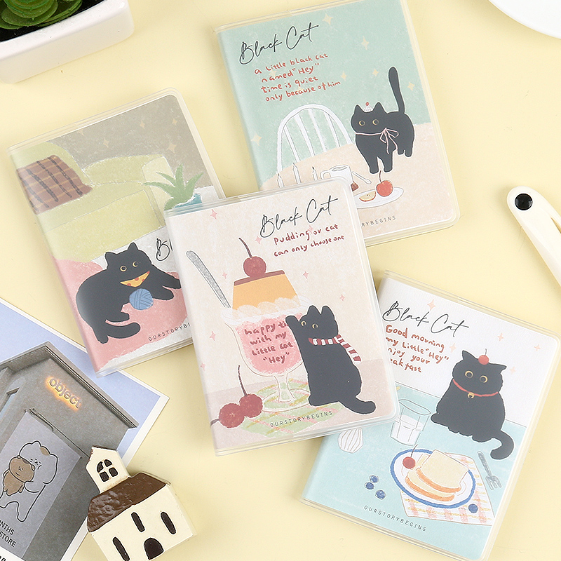 初品官方/猫时光 口袋胶套本 创意唯美可爱猫咪小清新高颜值办公学生便条本随身笔记本文具记事本日记本子a7