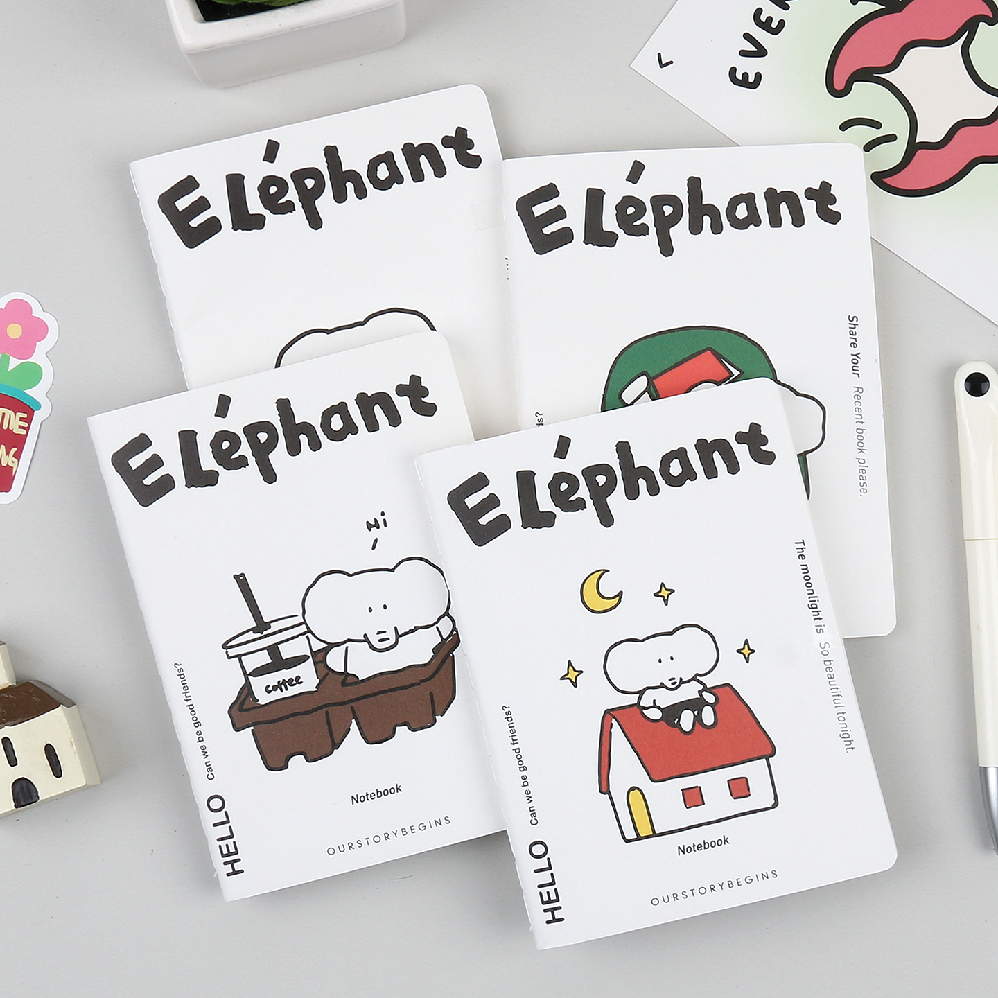 初品你好小象口袋车线本横线