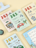 初品官方 创意简约小清新高颜值胶 彩页计画本 小象日记 365日裸装