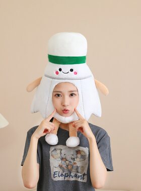 运动会头饰可爱搞怪带手脚的羽毛球头套帽子儿童活动表演拍照道具