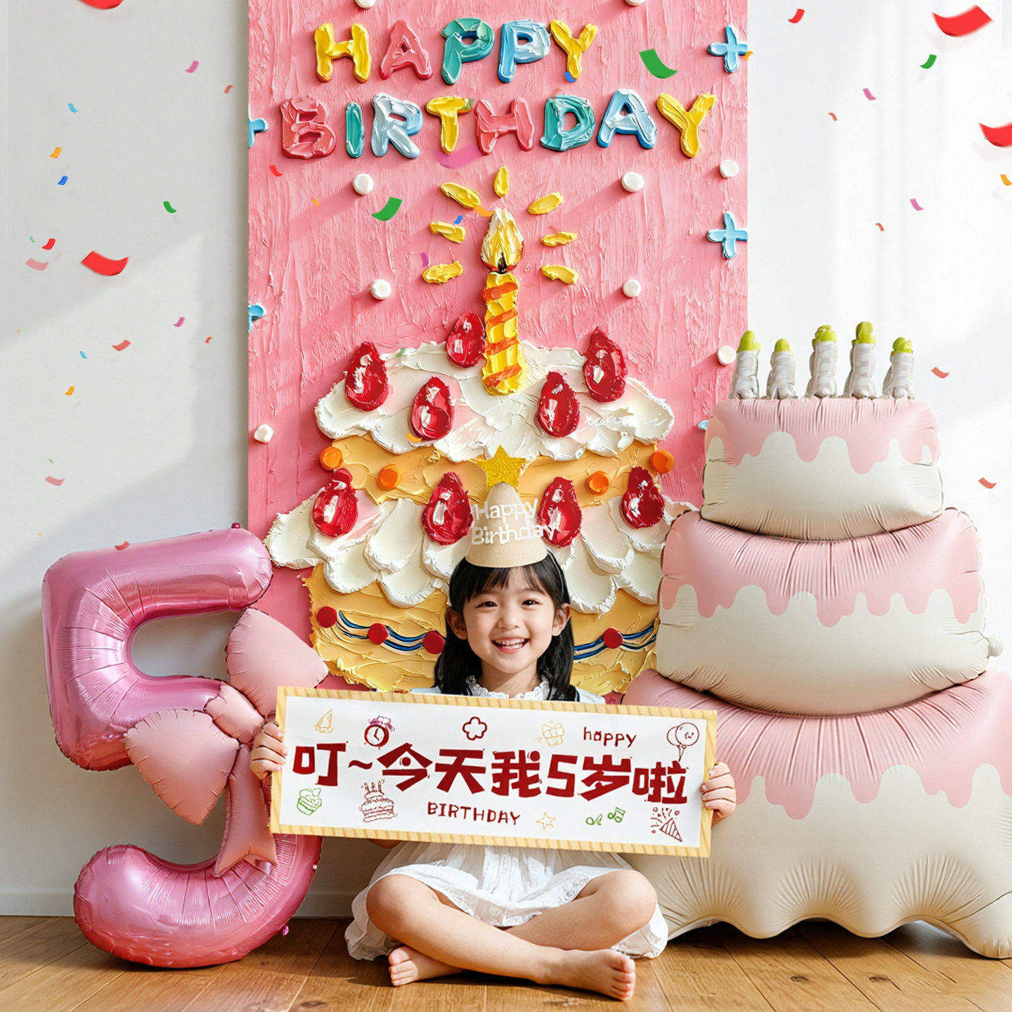 生日布置女孩3周岁2儿童宝宝快乐派对场景装饰仪式感气球背景挂布,节庆用品/礼品,装扮布置套餐,淘宝优惠券,粉丝福利购,淘宝优惠卷