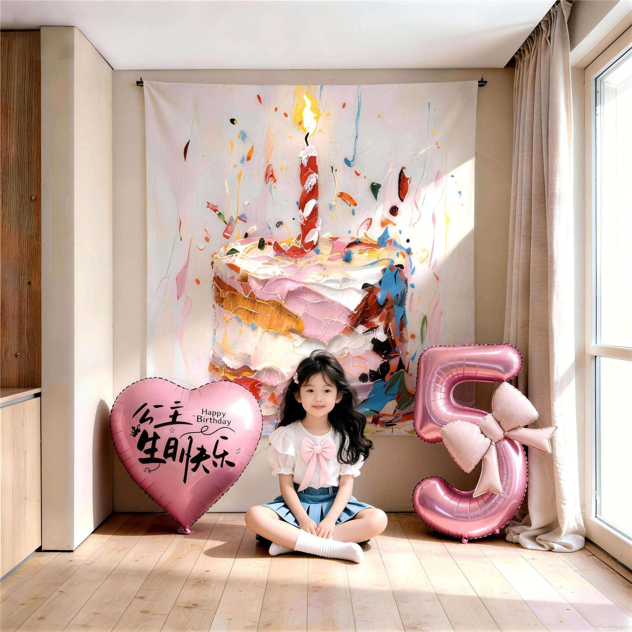 生日场景布置装饰女孩周岁儿童派对背景墙拍照氛围感条幅挂布气球,节庆用品/礼品,装扮布置套餐,淘宝优惠券,粉丝福利购,淘宝优惠卷
