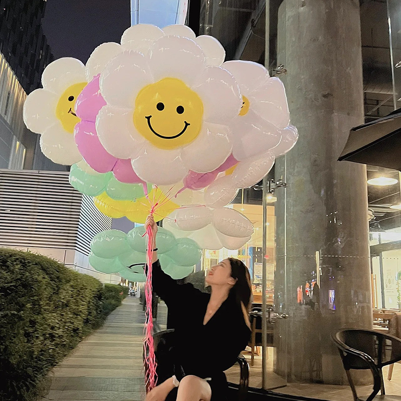 网红汽球花朵太阳花气球