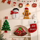 圣诞门店铺橱窗场景布置装 饰品 扮挂饰圣诞树氛围布景道具挂件节装