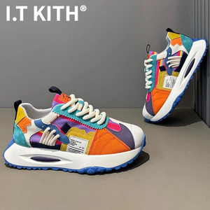 I.T KITH欧洲站2026春季新款网面透气阿甘鞋子时尚百搭潮流运动鞋
