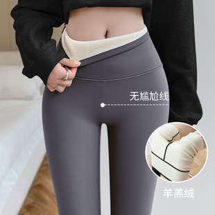 加厚保暖棉裤 无尴尬线鲨鱼裤 打底瑜伽裤 收腹提臀薄款 女外穿秋冬季