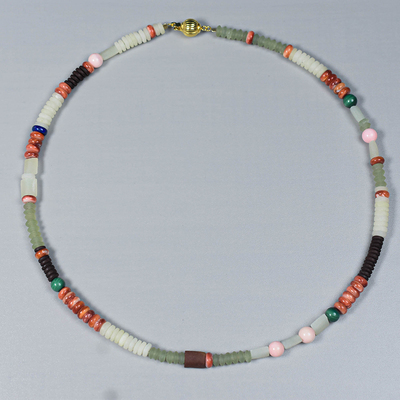 原创海菊贝与阿富汗特色手工玉青金石日系海外款