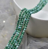 首饰发簪流苏DIY半成品 2毫米3毫米散珠 新品 湖北绿松石 钻石切面