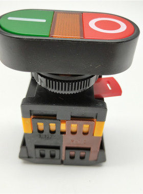 APBB-22N-25N双键带灯按钮开关双位点动自复位椭圆形22mm25mm
