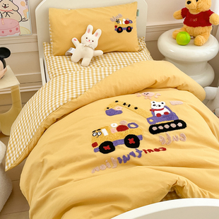 幼儿园被子三件套全棉纯棉被套宝宝入园六件套儿童午睡被褥子床品
