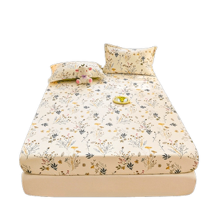 加厚纯棉床笠单件100全棉床罩防尘全包席梦思床垫保护罩床单床套