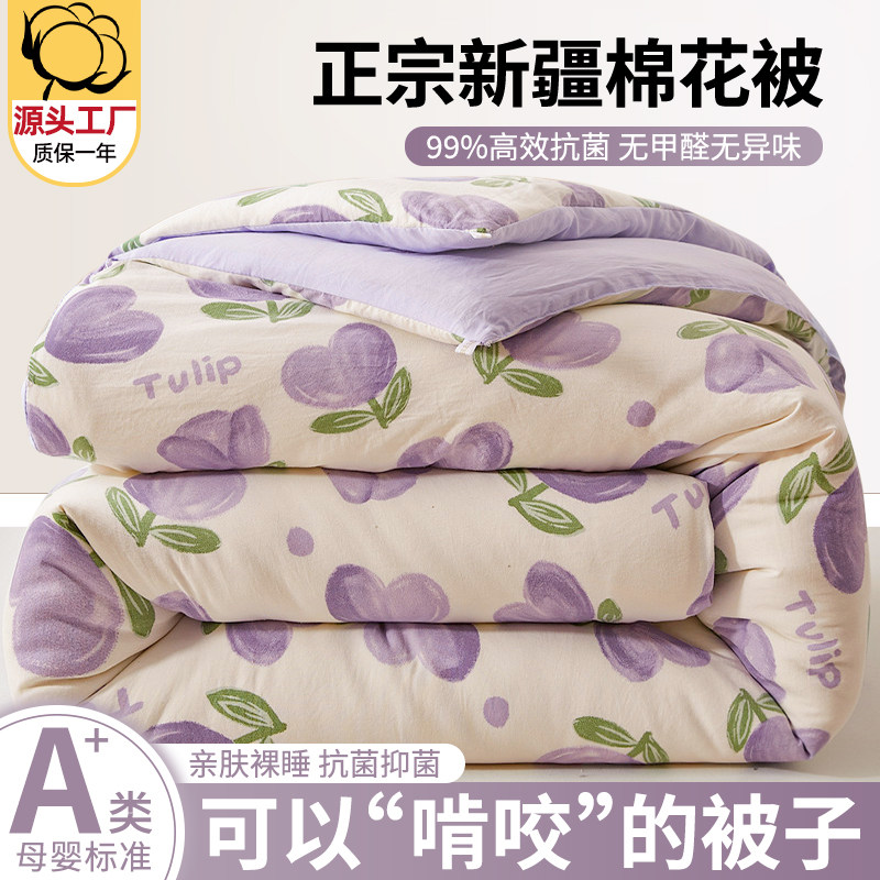 新疆全棉纯棉被子春秋加厚保暖冬被棉被芯学生宿舍单人夏凉空调被,床上用品,棉花被,淘宝优惠券,粉丝福利购,淘宝优惠卷