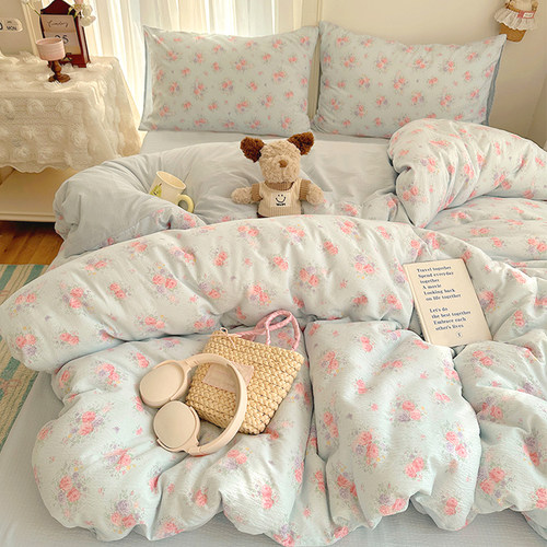 A类母婴级超柔亲肤双层纱四件套