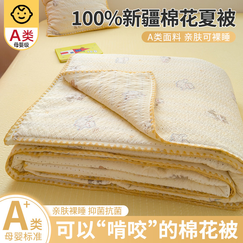 2026新款新疆纯棉夏凉被空调被全棉薄被子单人双人四季通用可机洗
