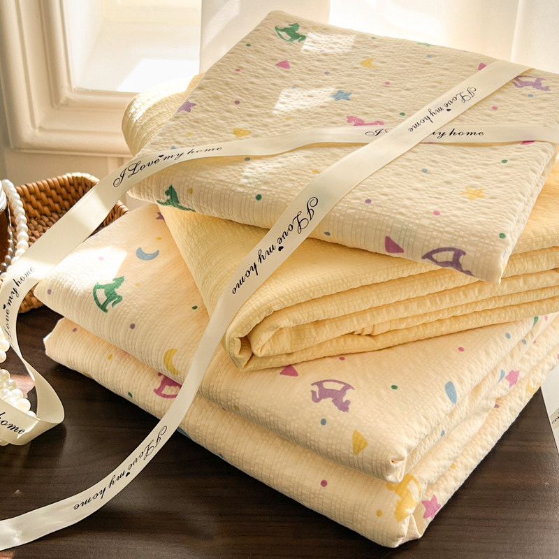 2026新款a类双层纱被套单件150x200x230cm学生宿舍被罩1.5被单人4