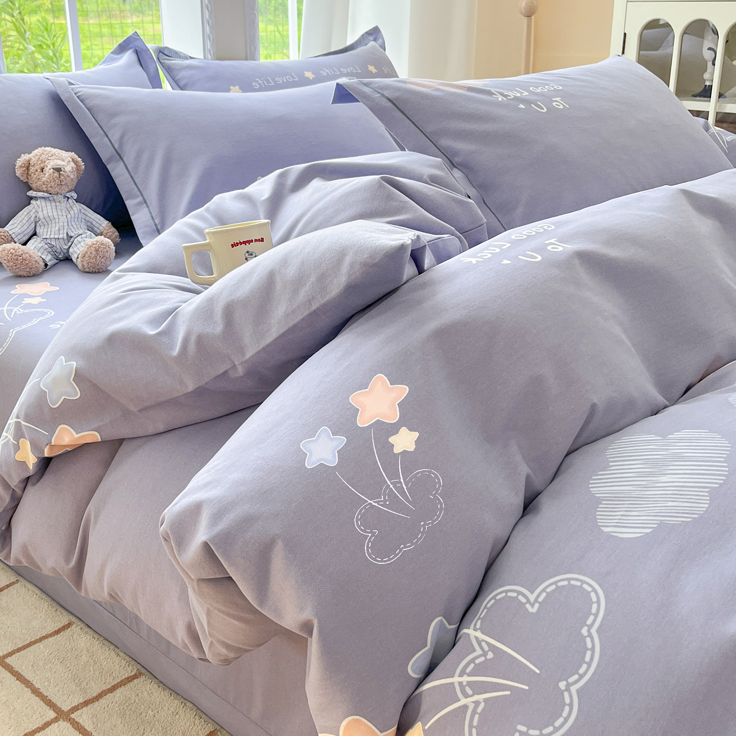 加厚磨毛四件套纯棉全棉2025新款