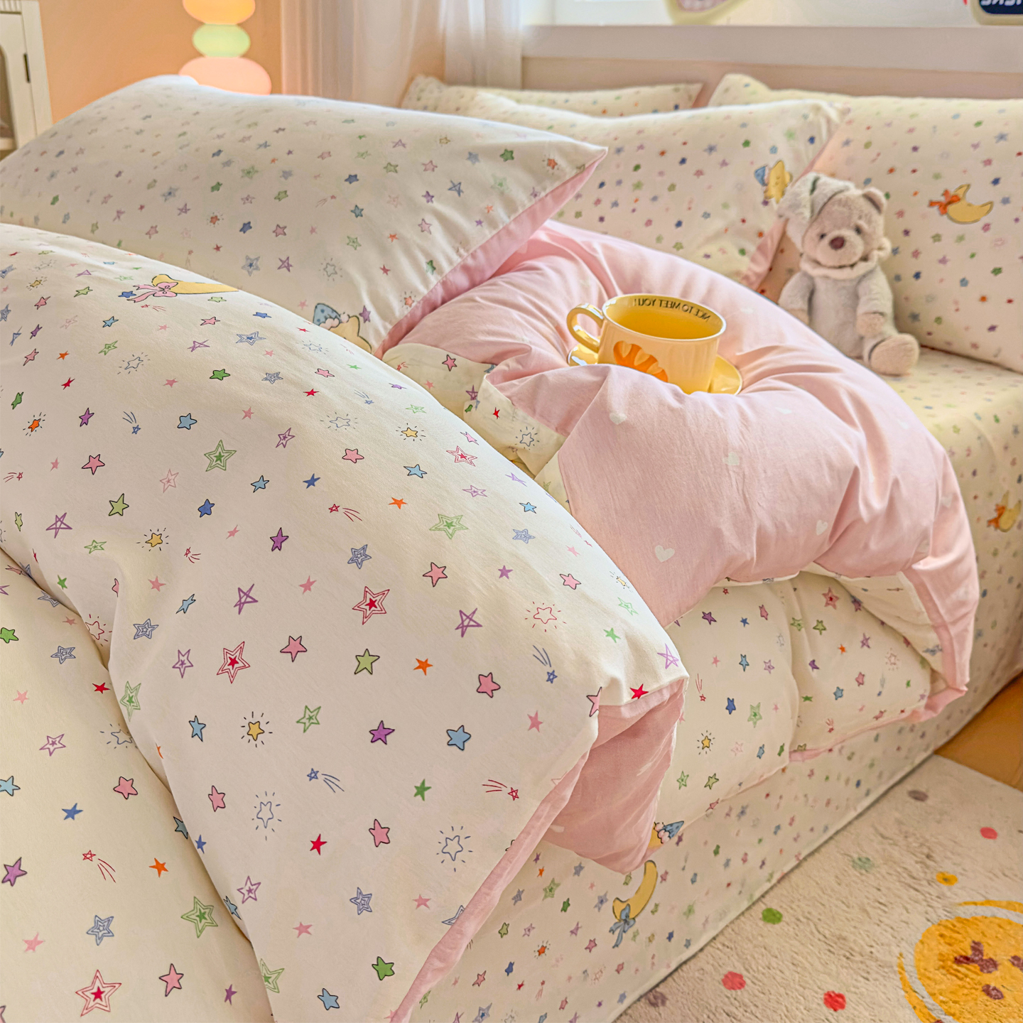 儿童卡通纯棉被套单件被罩全棉单