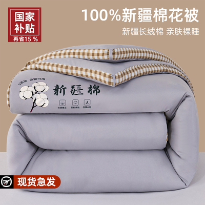 新疆棉花被子被芯加厚保暖冬被