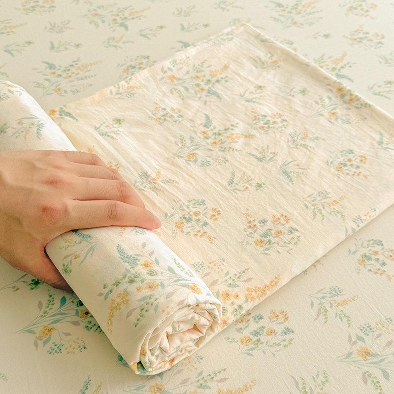 A类超柔水洗棉床单软软糯糯