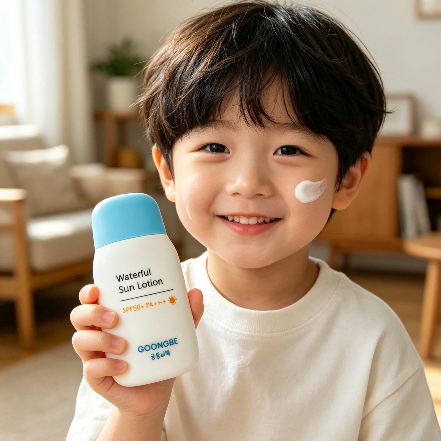 韩国宫中秘策防晒霜SPF50+温和面部护理物理清爽防水80ml包邮