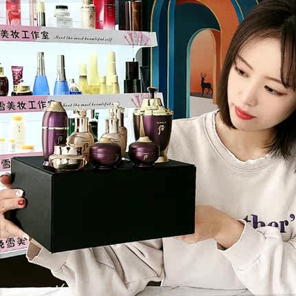 韩国WHOO后还幼精华双层套装草本保湿修复紧致营养津液专柜版礼盒