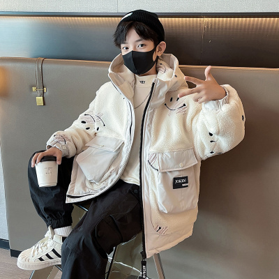 男童毛毛衣棉衣冬季帅气