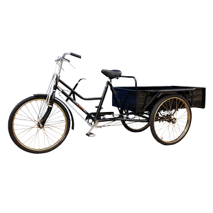 南洋1.02米长车厢大三轮脚刹踏踩自行车摆摊带运拉货人力三轮车