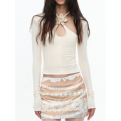 原创立体花水滴领上衣坎肩套装 SHIJIRRR 24FWVOL.1新品