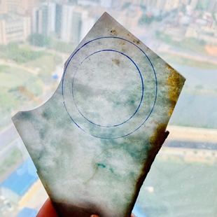 永吉珠宝定制专拍天然翡翠平安扣无事牌冰种观音佛公来料加工