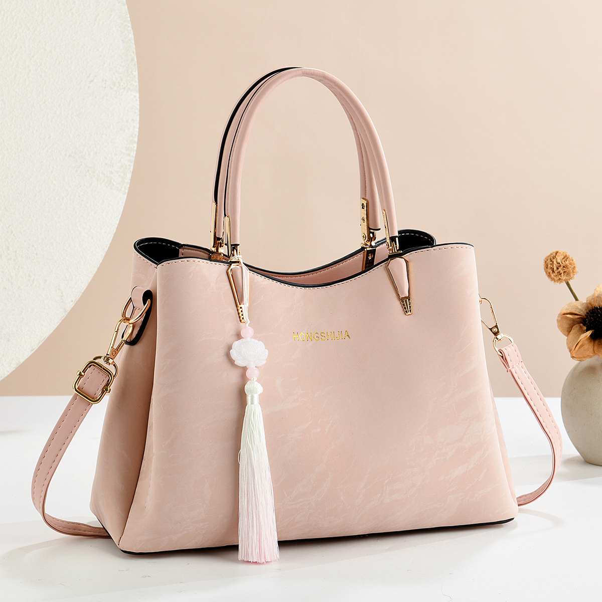 高级感大包包2025新款国风气质通勤手提包单肩斜挎包淑女名媛女包