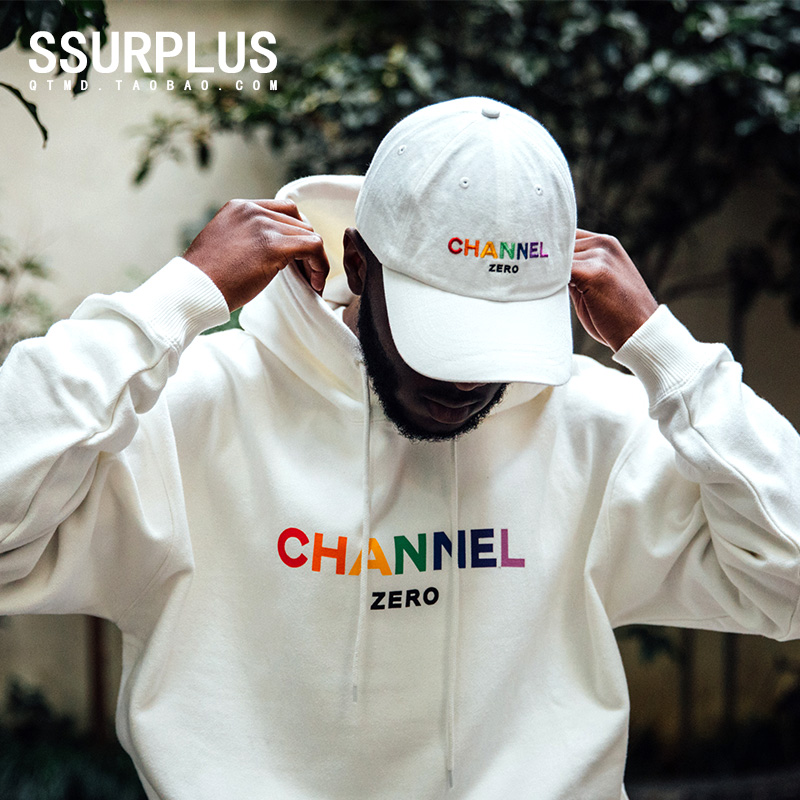 【特价清仓】恶搞彩虹加厚帽衫情侣街头潮牌连帽卫衣男