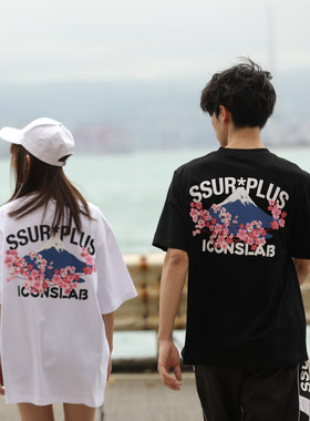 ICONSLAB彼岸ssur宽松t恤情侣装