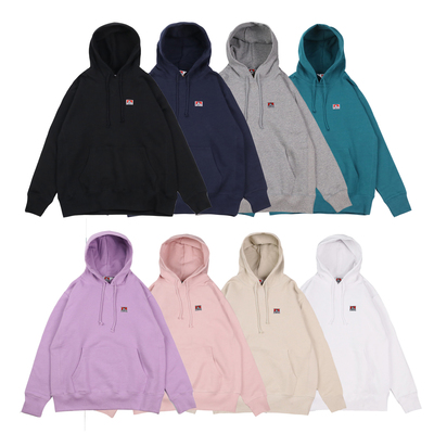 大猩猩刺绣纯色基础款套头帽衫