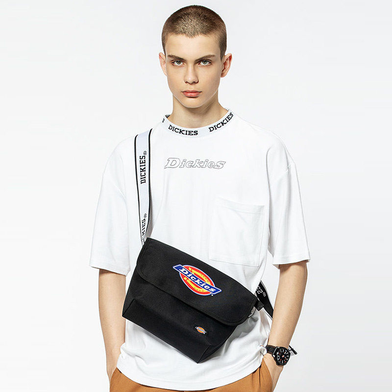 dickies斜挎包男百搭ins潮牌字母印花单肩包情侣斜挎美式邮差包女