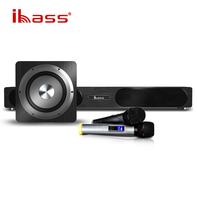 ibass回音壁蓝牙音箱家庭电视投影仪K歌音响手机电脑低音炮